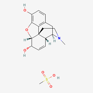 molecular formula C18H23NO6S B12745271 Morphine mesylate CAS No. 335328-17-1