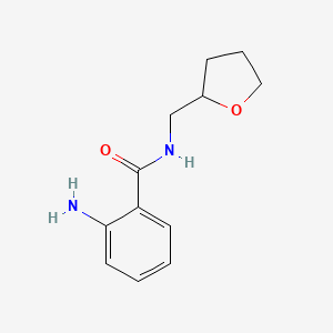 molecular formula C12H16N2O2 B1274532 2-氨基-N-(四氢呋喃-2-基甲基)苯甲酰胺 CAS No. 30646-49-2