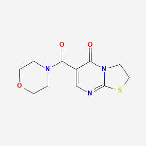 4-((2,3-Dihydro-5-oxo-5H-thiazolo(3,2-a)pyrimidin-6-yl)carbonyl)morpholine