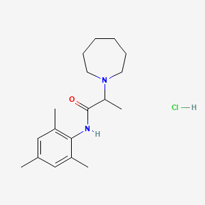 1H-Azepine-1-acetamide, hexahydro-alpha-methyl-N-(2,4,6-trimethylphenyl)-, monohydrochloride