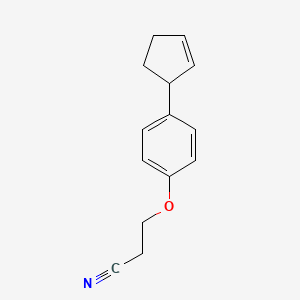 3-(4-(2-Cyclopenten-1-yl)phenoxy)propanenitrile