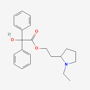 2-(1-ethylpyrrolidin-2-yl)ethyl 2-hydroxy-2,2-diphenylacetate