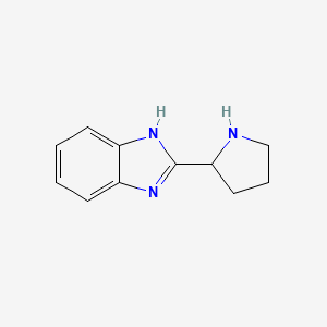 molecular formula C11H13N3 B1274547 2-Pyrrolidin-2-yl-1H-benzoimidazole CAS No. 638141-64-7