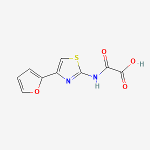 Acetic acid, oxo((4-(2-furanyl)-2-thiazolyl)amino)-