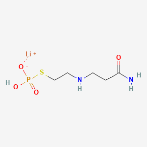 Propanamide, 3-((2-(phosphonothio)ethyl)amino)-, monolithium salt