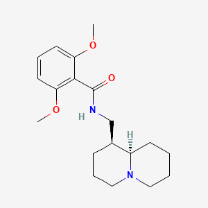 Benzamide, 2,6-dimethoxy-N-((octahydro-2H-quinolizin-1-yl)methyl)-, (1S-trans)-