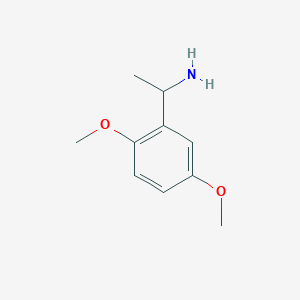molecular formula C10H15NO2 B1274551 1-(2,5-Dimethoxyphenyl)ethanamine CAS No. 35253-26-0