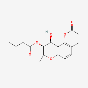 [(9R,10S)-10-hydroxy-8,8-dimethyl-2-oxo-9,10-dihydropyrano[2,3-f]chromen-9-yl] 3-methylbutanoate