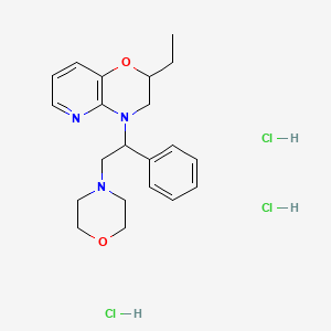 2-Ethyl-4-(2-(4-morpholinyl)-1-phenylethyl)-3,4-dihydro-2H-pyrido(3,2-b)-1,4-oxazine 3HCl