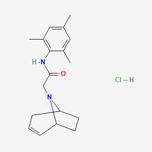 N-(2,4,6-Trimethylphenyl)-8-azabicyclo(3.2.1)oct-2-ene-8-acetamide monohydrochloride