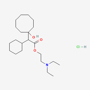 2-(diethylamino)ethyl 2-cyclohexyl-2-(1-hydroxycyclooctyl)acetate;hydrochloride