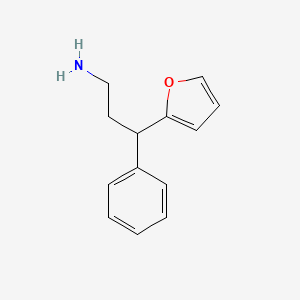 molecular formula C13H15NO B1274564 3-(呋喃-2-基)-3-苯基丙-1-胺 CAS No. 374910-04-0