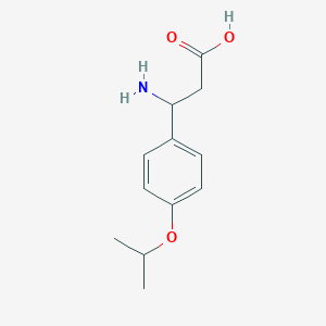 molecular formula C12H17NO3 B1274568 3-氨基-3-(4-异丙氧基苯基)丙酸 CAS No. 311321-19-4