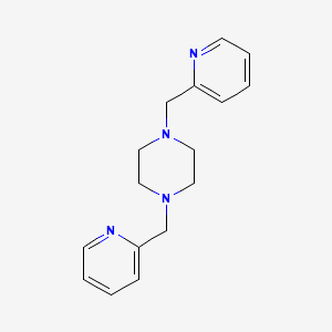 molecular formula C16H20N4 B1274569 1,4-双吡啶-2-基甲基-哌嗪 CAS No. 6584-58-3