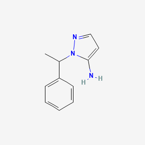 molecular formula C11H13N3 B1274575 1-(1-苯乙基)-1H-吡唑-5-胺 CAS No. 3524-13-8