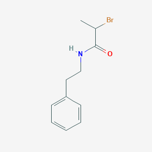 molecular formula C11H14BrNO B1274578 2-Bromo-N-phenethyl-propionamide CAS No. 626209-17-4