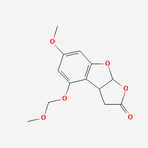 3a,8a-Dihydro-6-methoxy-4-(methoxymethoxy)furo(2,3-b)benzofuran-2(3H)-one