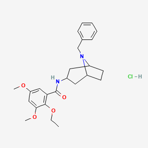 exo-3,5-Dimethoxy-2-ethoxy-N-(8-benzyl-8-azabicyclo(3.2.1)oct-3-yl)benzamide hydrochloride