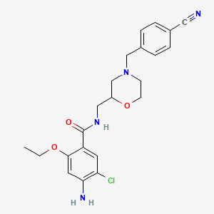 4-Amino-5-chloro-N-((4-((4-cyanophenyl)methyl)-2-morpholinyl)methyl)-2-ethoxybenzamide