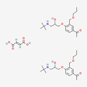 (E)-but-2-enedioic acid;1-[4-[3-(tert-butylamino)-2-hydroxypropoxy]-3-(propoxymethyl)phenyl]ethanone