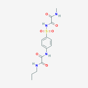 N-(4-((((Methylamino)oxoacetyl)amino)sulfonyl)phenyl)-N'-propylethanediamide