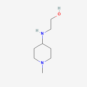 molecular formula C8H18N2O B1274594 2-(1-甲基-哌啶-4-基氨基)-乙醇 CAS No. 942205-82-5