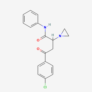 alpha-Aziridinyl-beta(p-chlorobenzoyl)propionic acid anilide