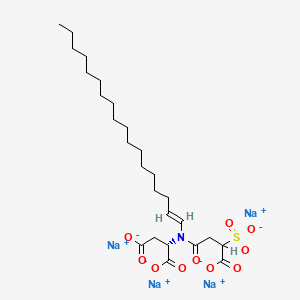 Aspartic acid, N-(3-carboxy-1-oxo-3-sulfopropyl)-N-octadecenyl-, tetrasodium salt