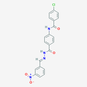 B012746 p-(p-Chlorobenzamido)benzoic acid 2-(m-nitrobenzylidene)hydrazide CAS No. 100278-42-0