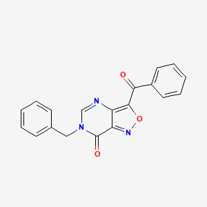 Isoxazolo(4,3-d)pyrimidin-7(6H)-one, 3-benzoyl-6-(phenylmethyl)-