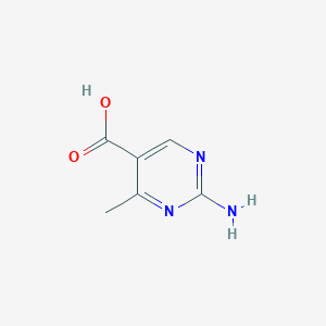 molecular formula C6H7N3O2 B1274602 2-氨基-4-甲基嘧啶-5-羧酸 CAS No. 769-51-7