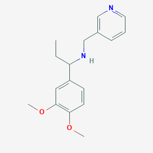 molecular formula C17H22N2O2 B1274606 1-(3,4-二甲氧基苯基)-N-(吡啶-3-基甲基)丙基胺 CAS No. 497246-99-8
