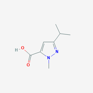 molecular formula C8H12N2O2 B1274611 3-异丙基-1-甲基-1H-吡唑-5-羧酸 CAS No. 78208-73-8