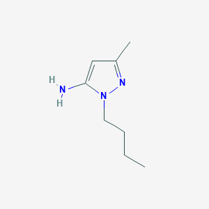molecular formula C8H15N3 B1274614 1-butyl-3-methyl-1H-pyrazol-5-amine CAS No. 3524-35-4