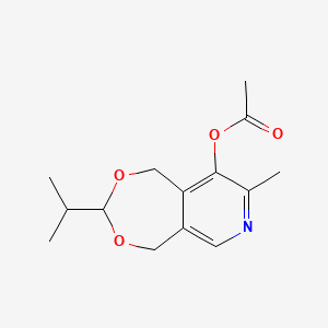 1,5-Dihydro-3-isopropyl-8-methyl-(1,3)dioxepino(5,6-c)pyridin-9-yl acetate