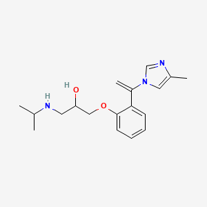 3-(Isopropylamino)-1-(6-(1-(4-methyl-1H-imidazol-1-yl)vinyl)phenoxy)-2-propanol