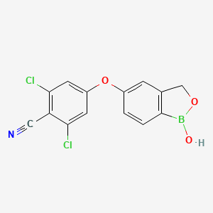 2,6-Dichloro-4-((1-hydroxy-1,3-dihydrobenzo[c][1,2]oxaborol-5-yl)oxy)benzonitrile