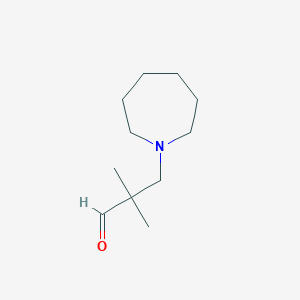 molecular formula C11H21NO B1274618 3-(氮杂环戊-1-基)-2,2-二甲基丙醛 CAS No. 842971-09-9