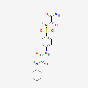 Ethanediamide, N-((4-(((cyclohexylamino)oxoacetyl)amino)phenyl)sulfonyl)-N'-methyl-