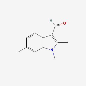 molecular formula C12H13NO B1274622 1,2,6-Trimethyl-1H-indole-3-carbaldehyde CAS No. 842971-69-1