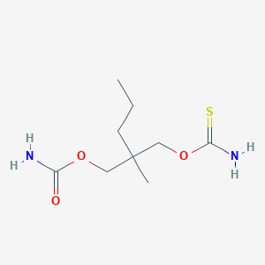 1,3-Propanediol, 2-methyl-2-propyl-, carbamate, thiocarbamate