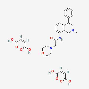 N-(1,2,3,4-Tetrahydro-2-methyl-4-phenyl-8-isoquinolyl)-4-morpholineacetamide maleate