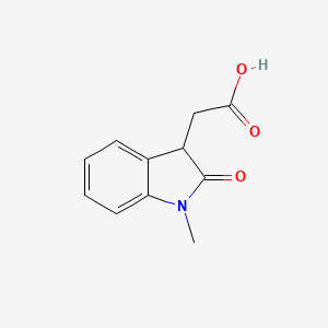 molecular formula C11H11NO3 B1274624 (1-methyl-2-oxo-2,3-dihydro-1H-indol-3-yl)acetic acid CAS No. 21591-75-3