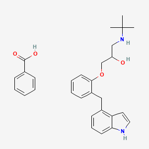 1-((1,1-Dimethylethyl)amino)-3-(2-((1H-indol-4-yl)methyl)phenoxy)-2-propanol benzoate