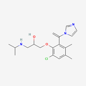 1-(2-Chloro-4,5-dimethyl-6-(1-(1H-imidazol-1-yl)vinyl)phenoxy)-3-(isopropylamino)-2-propanol