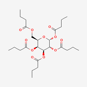 molecular formula C26H42O11 B12746280 alpha-D-Galactopyranose, pentabutanoate CAS No. 125161-50-4