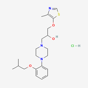 3-(4-o-Isobutoxyphenylpiperazin-1-yl)-1-(4-methylthiazolyl-5-oxy)propan-2-ol hydrochloride