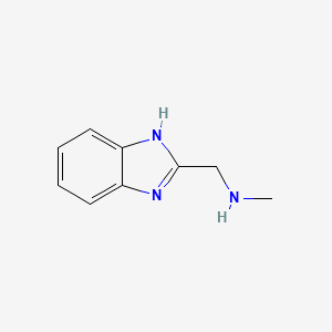 molecular formula C9H11N3 B1274638 (1H-苯并咪唑-2-基甲基)-甲基-胺 CAS No. 98997-01-4