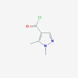 molecular formula C6H7ClN2O B1274639 1,5-二甲基-1H-吡唑-4-羰基氯 CAS No. 851973-08-5