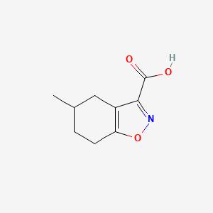 molecular formula C9H11NO3 B1274647 5-甲基-4,5,6,7-四氢-1,2-苯并噁唑-3-羧酸 CAS No. 832737-91-4